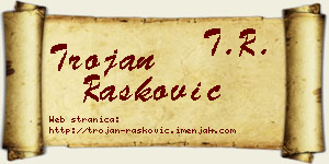 Trojan Rašković vizit kartica